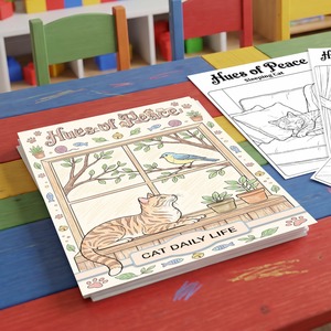 A4 Malposter <span class=keywords><strong>Moe</strong></span> Cat Malbuch Kinder-Malbuch Handgemaltes Graffiti-Malbuch - Product Image 1