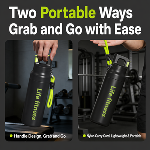 Bouteille isotherme sport 580 ml sans BPA en acier inoxydable SUS 316 avec infuseur à thé et double couvercle, personnalisable avec logo - Product Image 5