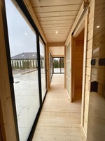 Sauna extérieur moderne en bois avec bain à remous |   Ensemble de spa de jardin personnalisé |   Sauna en pin naturel pour la détente dans le jardin