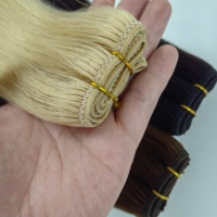 Extensions de Cheveux Humains Remy Vierges de Qualité Luxe, Double Trame, 14-26 Pouces