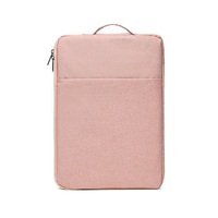 Sac pour ordinateur portable en coton personnalisé, portable, imperméable, avec poignée et poche, pour les voyages, l'école, le bureau et les affaires