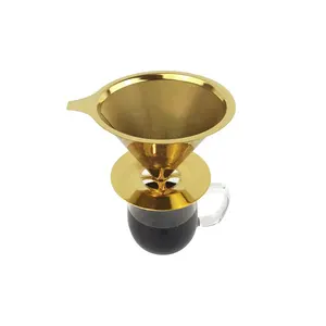 Pour Over Reusable Coffee Filter Cone Drip Coffee