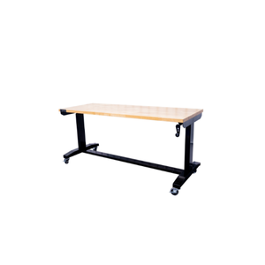 Bureau de garage silencieux Hauteur réglable 132 cm Meilleure qualité Table assise et debout Bureau en bois pour mécanicien de bureau - Product Image 1