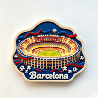 3D Harz Barcelona Wahrzeichen Kühlschrankmagnet Spanien Reise Touristen Geschenk Kühlschrank Souvenir Heimdekoration
