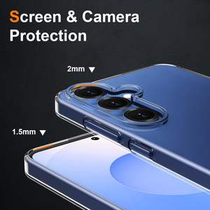Étui de téléphone souple en TPU flexible avec protection intégrale transparente de 1,5 mm pour Samsung Galaxy S25/S25+/S25 Ultra - Product Image 4
