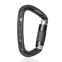 Mousqueton 24kN certifié UIAA CE, robuste, à verrouillage automatique, pour travaux en hauteur, escalade, abeillesserie et sauvetage