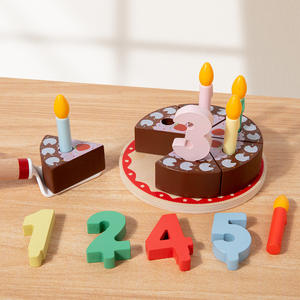 Ensemble <span class=keywords><strong>de</strong></span> <span class=keywords><strong>cuisine</strong></span> en bois interactif pour enfants avec bougie numérique et simulation <span class=keywords><strong>de</strong></span> gâteau coupe scène <span class=keywords><strong>d</strong></span>'<span class=keywords><strong>anniversaire</strong></span> jouet - Product Image 5