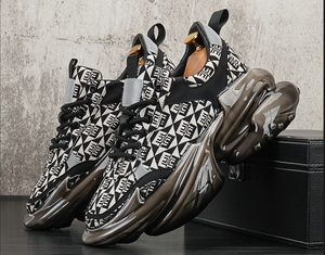 Chaussures basses décontractées pour hommes, chaussures de sport tendance pour l'extérieur, semelle épaisse avec hauteur accrue à l'intérieur, antidérapantes - Product Image 2