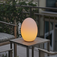 RGB LED Eier lampe Wiederauf ladbare farbwechsel nde Nachtlicht Wasserdichte tragbare Kunststoff Tisch lampe Fernbedienung für Bar Party