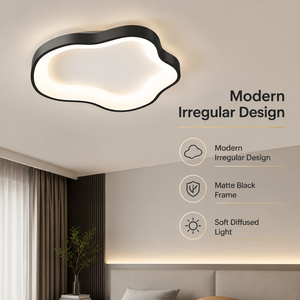 Lámpara de techo LED acrílica moderna, control remoto, regulable, tricolor, alto CRI, para dormitorio, sala de estar, pasillo, 27W, 50 cm - Product Image 2