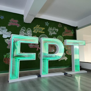 Letras de Marquesina con Espejo Infinito <span class=keywords><strong>3D</strong></span> de Neón Personalizadas de 3 y 4 Pies, Luces LED de Números de Marquesina para Decoración de Bodas y Fiestas de Cumpleaños - Product Image 3