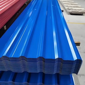 Tôles d'acier galvanisé ondulé prélaqué RAL, revêtement décoratif pour toitures et murs, résistant aux intempéries et pliable - Product Image 1