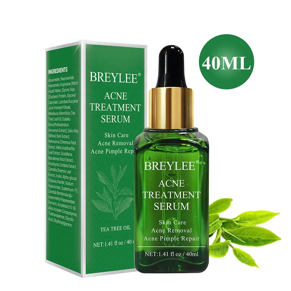 Breylee 브랜드 티 트리 성분 스킨 케어 여드름 여드름 수리 여드름 치료 얼굴 혈청 40ml