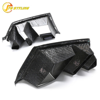 Conduits d'air avant en carbone sec pour BMW M3 G80 G82 G83 M4, garniture de ventilation de pare-chocs en fibre de carbone véritable, accessoires extérieurs double fente