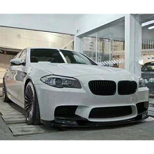 Nouveau kit carrosserie en fibre de carbone pour pare-chocs avant/arrière avec feux antibrouillard, compatible BMW Série 5 F10/F18 (2010-2017), fixation par boulons - Product Image 3