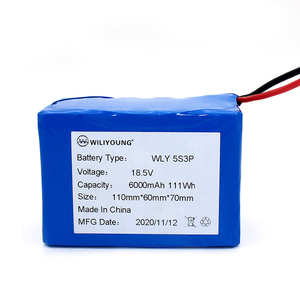 Batería de ion de litio personalizada, 5S3P, 6Ah, 18650, BMS, 18,5 V, 19V, 6000mAh, para bicicletas eléctricas/Scooters - Product Image 1