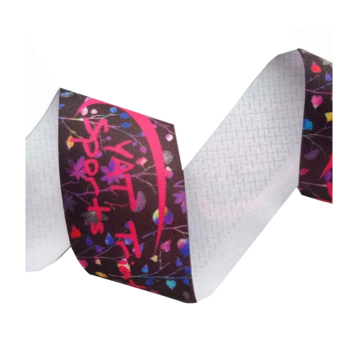 Пользовательский сублимационный Печатный Эластичный захват Велоспорт Джерси power band Нескользящая силиконовая гелевая лента