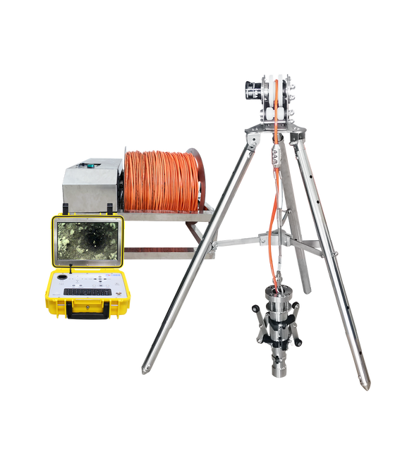 300m Cable CCTV Underwater Deep Water Well Borehole Inspection Camera