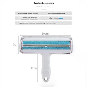Spazzola Adesiva Riutilizzabile Bidirezionale per Rimozione Peli di Animali Domestici in Plastica Portatile Vendita all'Ingrosso - Product Image 2