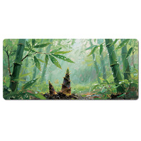 Grand tapis de souris vert bambou XXL personnalisé tapis de bureau XXL en caoutchouc naturel sublimation transfert de chaleur imprimé tapis de souris de jeu jeu