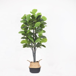 5FT Faux Chậu Cây Nhựa Trang Trí Nội Thất Cây Xanh Cây Nhân Tạo Fiddle Lá Cây Vả 7334 - Product Image 1