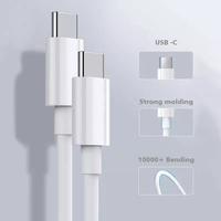 Kabel Data pengisian daya Cepat 20W, kabel USB Tipe C ke Tipe C untuk pengisi daya iphone