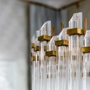 Lustre en cristal vintage <span class=keywords><strong>Adele</strong></span>, style moderne minimaliste de luxe léger pour villa duplex, salon/salle à manger - Product Image 3