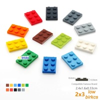 1kg NO3021 Plaques de base en plastique à petites particules 2x3, accessoires divers unisexes compatibles, technologie MOC, blocs de construction DIY