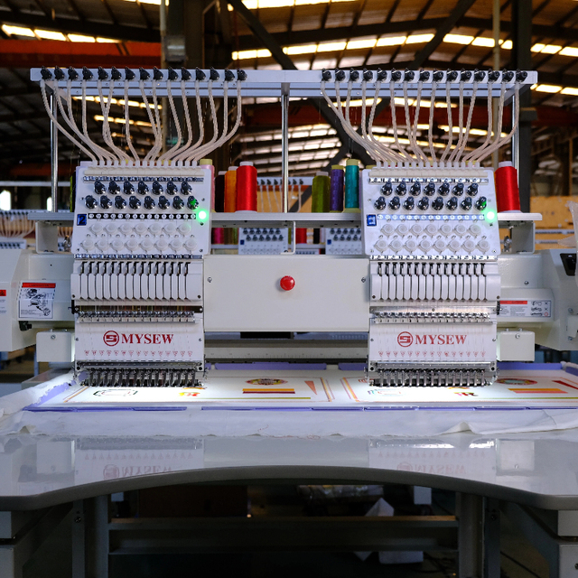 Industrial-Grade Durability New Mysew 2 Head Computerized Motor Core Large Frame Multi Needle Embroidery Machine