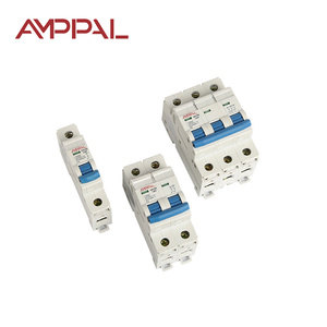 Mini ngắt mạch DC 4 cực điện <span class=keywords><strong>MCB</strong></span> 10A 16A 20A 25A 32A 40A 50A 63A năng lượng mặt trời công suất 10kA phá vỡ - Product Image 1