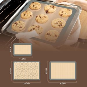 Customized Colorful Heat Resistant Reusable Kitchen <b>Silicone</b> Baking <b>Mat</b> - Product Image 2