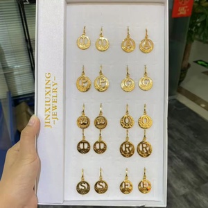 ต่างหูห้อยชุบทอง 24K คุณภาพสูงจาก JXX Fashion Custom Wholesale ทำจากทองเหลืองสไตล์วินเทจคลาสสิก ดีไซน์สำหรับประเทศคิริบาส - Product Image 3