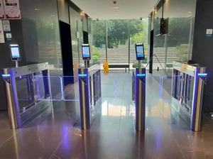 Hoge Kwaliteit 304 Roestvrijstalen Rfid Toegangscontrole Tourniquet Poort Met Ip54 Bescherming En Anti-Bumperklevende Swing Barrière - Product Image 3