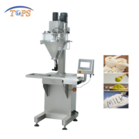 Machine de dosage semi-automatique à commande PLC, entraînée par engrenages et moteur, 1-500g pour quartz, farine, poudre, boissons et sacs