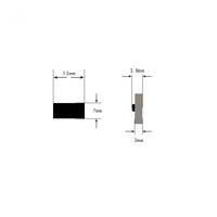 Étiquette RFID UHF mini PCB ultra-haute fréquence 860-960 MHz, puce U9, ISO/IEC18000-6C, étanche et anti-métal