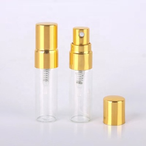 Free sample 2 3 510 ml empty tester transparent glass pump spray bottle pocket perfume carton packaging