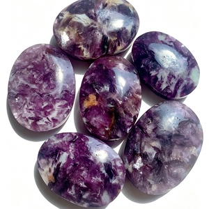 Pierre de Mica Violette en Gros, Pierre de Palmier Polie, Figurine Gravée, Totem, Croix, Art Populaire, Décoration d'Intérieur, Cristal de Guérison Reiki - Product Image 2