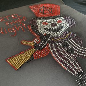Customization Halloween Rhinestone <strong>Transfer</strong> Designs Hot-fix <strong>Iron</strong> <strong>on</strong> <strong>Transfer</strong> Motif - Product Image 1