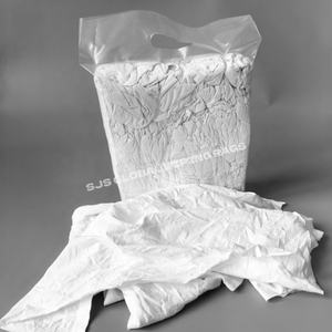 Chiffons de nettoyage direct en coton blanc, en rouleaux de 25 kg pour usage industriel, chiffons en coton tricoté blanc - Product Image 1