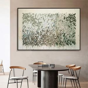 Peinture à l'huile abstraite texturée Paysage Vent Soufflé, Grande Toile Peinte à la Main, Art Mural Contemporain, Œuvre d'Art Abstraite - Product Image 5