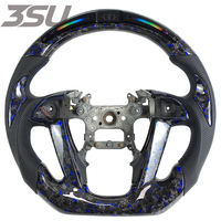 Convient aux modèles Honda Accord 8ème génération CP1 CP2 CS1 CS2 2008-2016, volant personnalisé en fibre de carbone forgée bleue