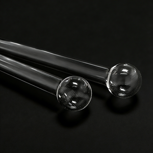 Tubes en quartz clair de haute qualité, forme de boule, extrémité pour les tests d'échantillons BET - Product Image 2