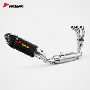 Sistema de Escape Completo de Fibra de Carbono al por Mayor de Forsound Factory para Yamaha MT09 Tracer <span class=keywords><strong>900</strong></span>, Silenciador Estilo MotoGP, Sistema Completo - Product Image 4