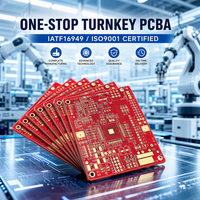 Service de prototypage rapide de circuits imprimés rouges (PCB) et de montage PCBA, qualité garantie à 100 %, assemblage SMT clé en main pour applications automobiles et industrielles