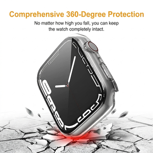 Étui de protection personnalisé en PC ultra-transparent pour Apple Watch Series, design fin, antichoc et résistant aux rayures - Product Image 5