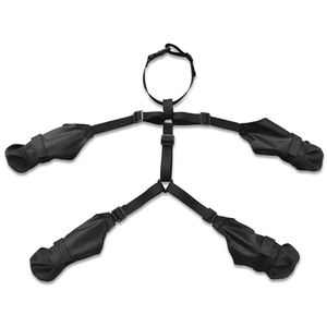 Bốn Mùa Ngoài Trời Pet Dog Giày Không Thấm Nướ<span class=keywords><strong>c</strong></span> <span class=keywords><strong>C</strong></span>ó Thể Điều Chỉnh Con Chó Khởi Động Thoáng Khí Chống-Trượt Duy Nhất Giày Với legging Chuỗi Phụ Trợ - Product Image 2