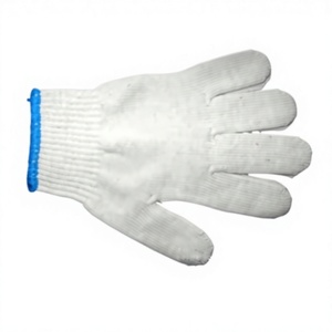 Durable 500g/doz Cotton <b>Knitting</b> <b>Glove</b> Anti-Slip Anti-Heat Anti-Cut Safety Cuff Breathable Silicone-Free Cotton Industrial <b>Glove</b> - Product Image 1