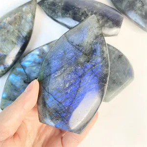 Diskon besar kristal alami batu permata jumlah besar cahaya Flash alami ornamen Labradorite kualitas tinggi untuk dekorasi