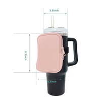 Gobelet de voyage personnalisé de 40 oz gravé au laser, gobelet de voiture de 40 oz avec manchon en soie sérigraphié