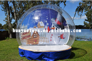 Boule gonflable de boule de neige de globes de cristal transparents de cour soufflée par <span class=keywords><strong>air</strong></span> de Noël personnalisé pour des événements icône commémorative de boule de neige - Product Image 3